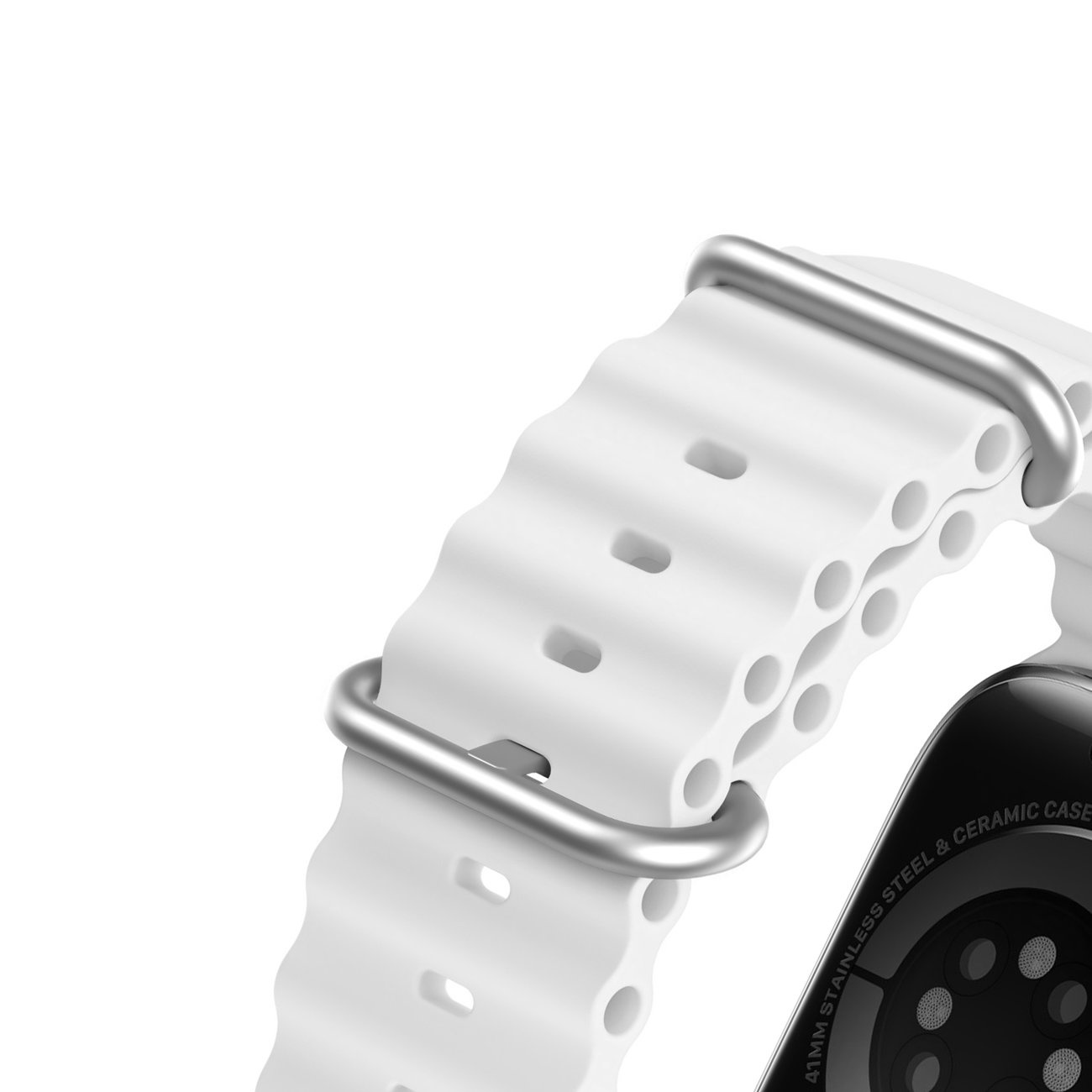 Dux Ducis Strap Apple Watch 4/5/6/7/8/SE 40/41mm white (OceanWave Version)