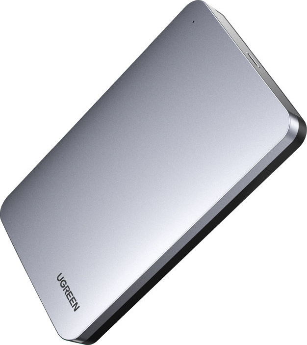 UGREEN CM300 pocket enclosure for 2.5 \'\' SATA 3.0 6Gbps hard disk gray + cable USB - USB Type C 0.5m