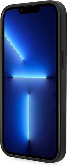 Karl Lagerfeld KLHCP14MSAPKHG Apple iPhone 14 Plus silver hardcase Saffiano Karl`s Head Patch