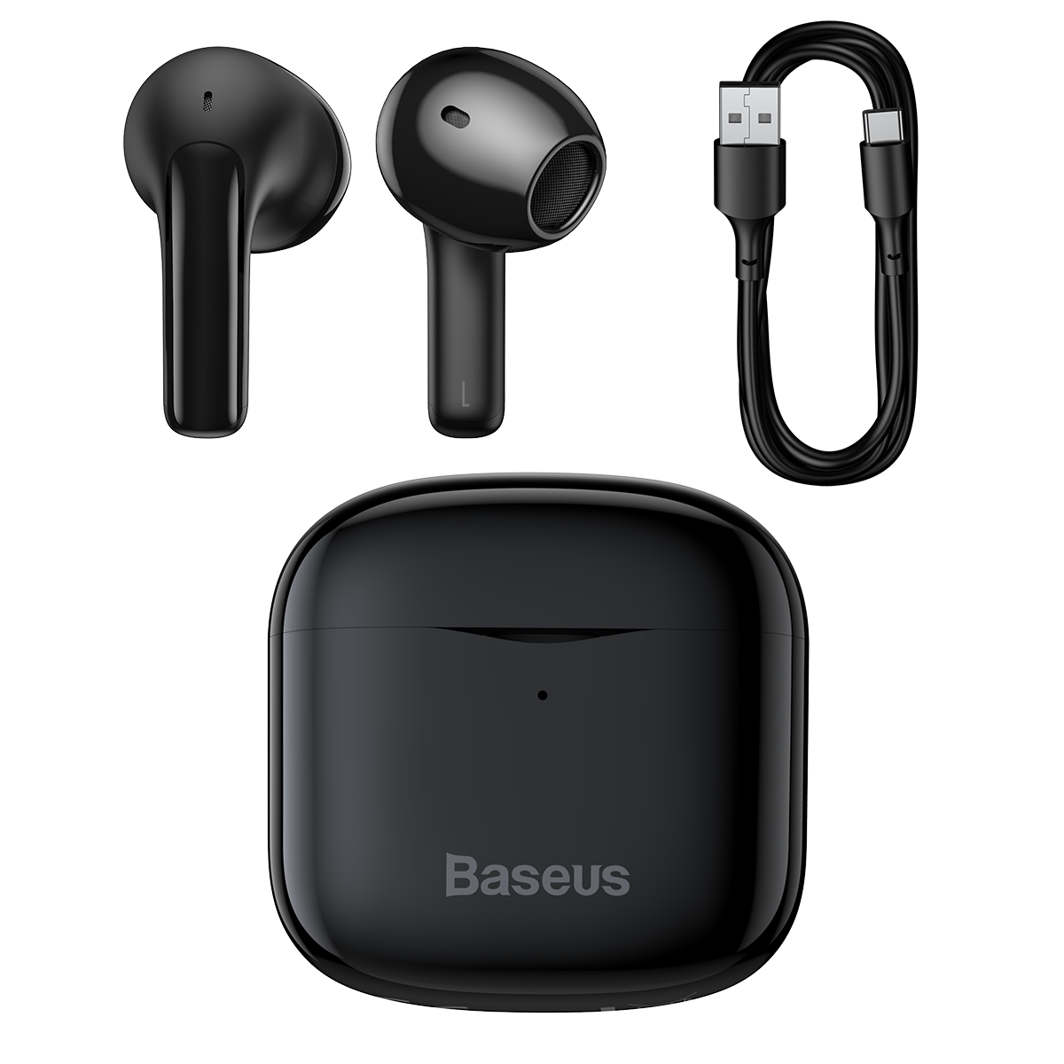 Headphones TWS Baseus Bowie E3 (black)
