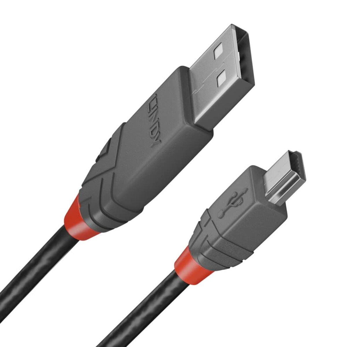 USB 2.0 A to Mini USB B Cable LINDY 36720 20 cm Black