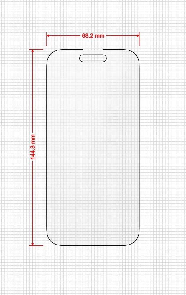 GrizzGlass MatteScreen Easy Apple iPhone 15 [2 PACK]