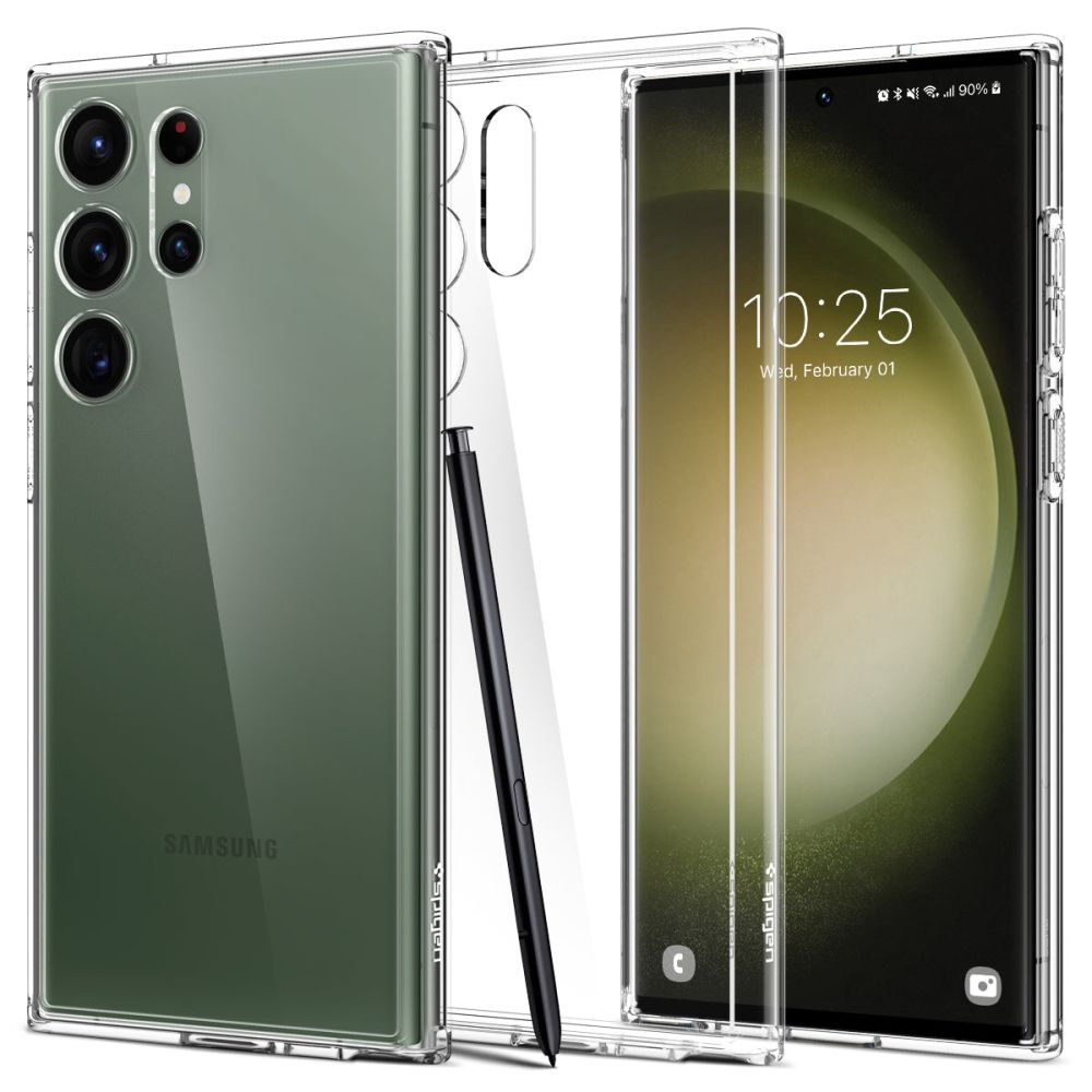 Spigen Ultra Hybrid Samsung Galaxy S23 Ultra Crystal Clear