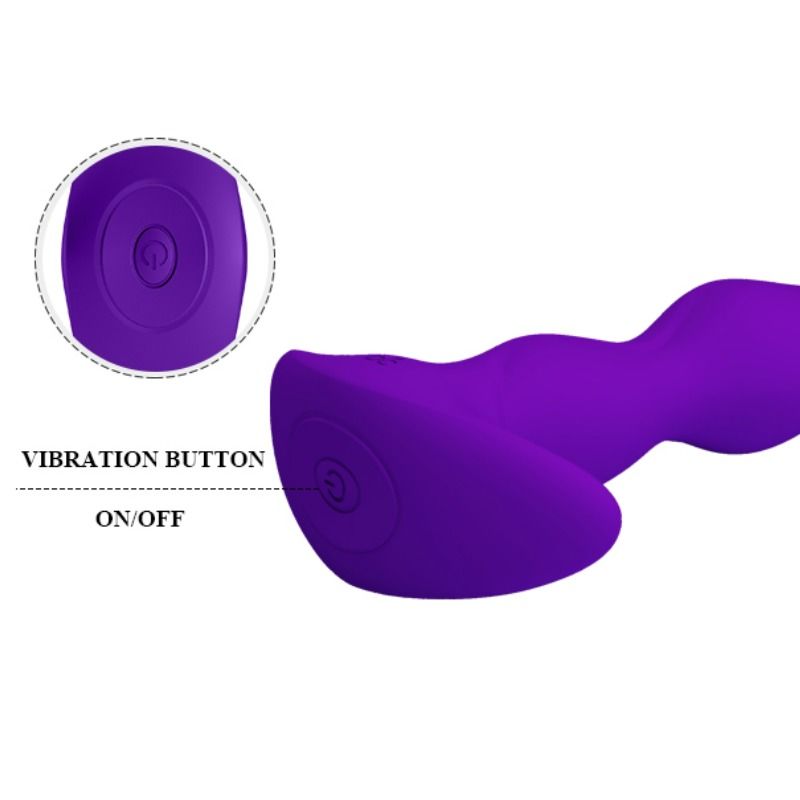 PRETTY LOVE ANAL MASSAGER 12 FUNCTIONS VIBRATION PURPLE