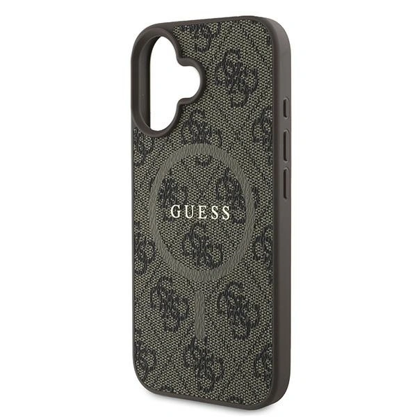 Guess GUHMP16MG4GFRW Apple iPhone 16 Plus hardcase 4G Ring Classic Logo MagSafe brown