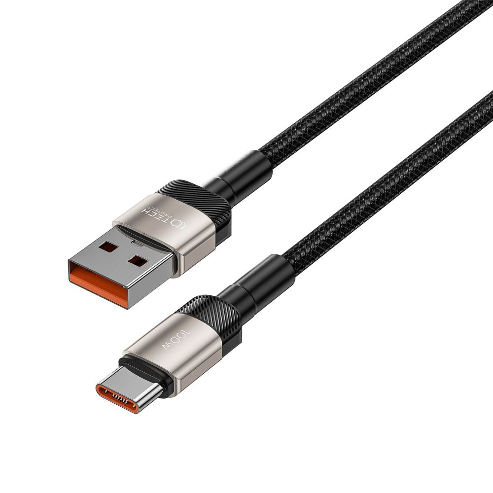 Tech-Protect Ultraboost Evo cable USB-A / USB-C 100W 5A 200cm Titanium