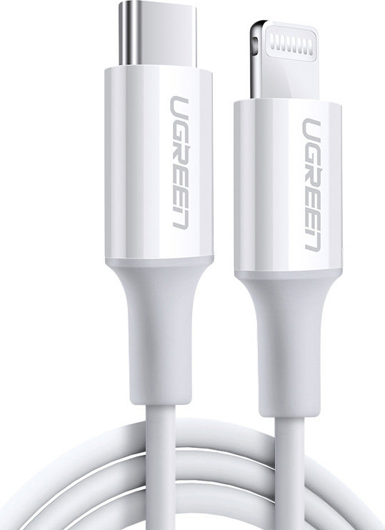 UGREEN US171 USB-C - Lightning MFi Cable 3A 0.25m white