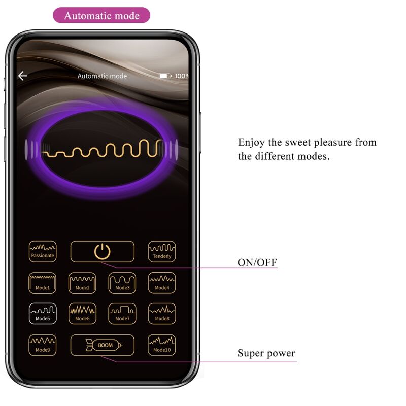 PRETTY LOVE - ETHAN RECHARGEABLE VIBRATOR LILA PRETTY LOVE - ETHAN RECHARGEABLE VIBRATOR LILA