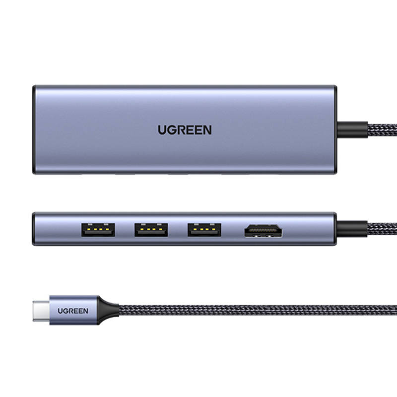 UGREEN CM511 HUB USB-C to HDMI adapter, 3xUSB-A 3.0, SD/TF