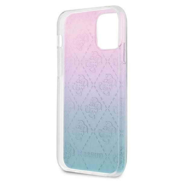 Guess GUHCP12S3D4GGBP Apple iPhone 12 mini blue&pink hardcase 4G 3D Pattern Collection