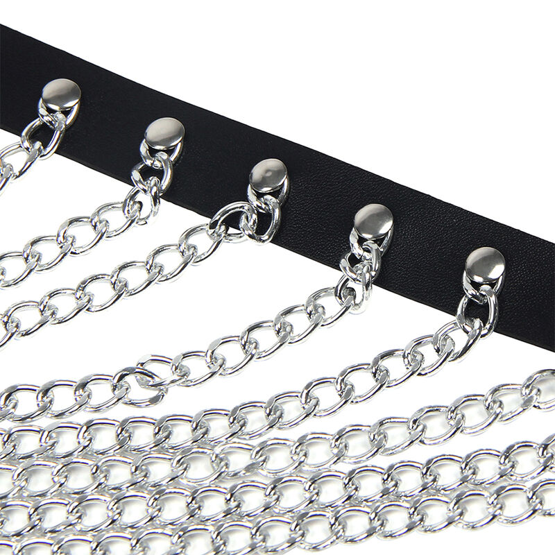 SUBBLIME - CHEST HARNESS WITH BIG RING CHAINS ONE SIZE SUBBLIME - CHEST HARNESS WITH BIG RING CHAINS ONE SIZE