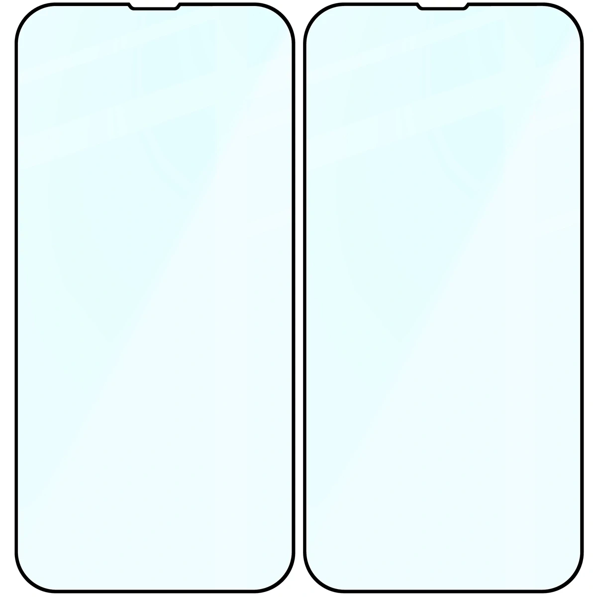 Szkło hartowane Bizon Glass Edge Duo do Apple iPhone 14 Plus / 13 Pro Max czarna ramka [2 PACK]