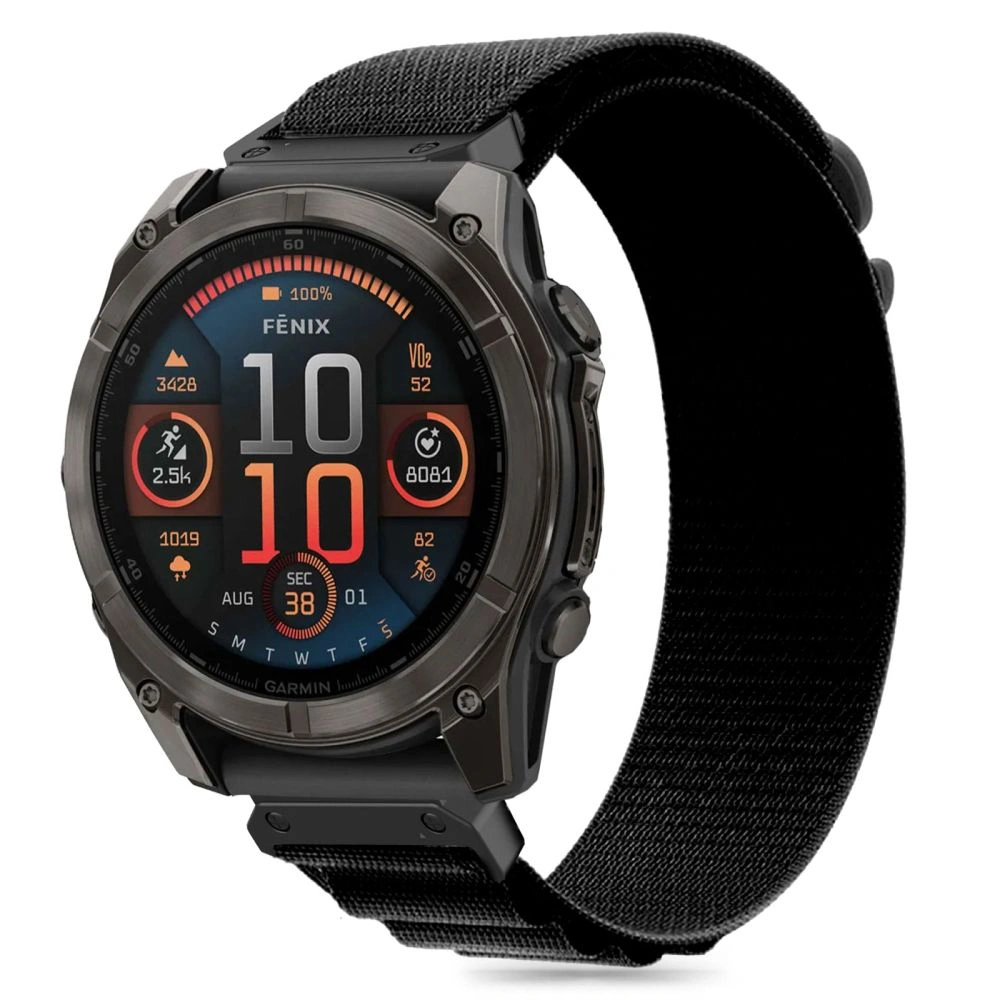 Tech-Protect Nylon Pro Garmin Fenix 5 / 6 / 6 Pro / 7 / 8 47mm / E Black
