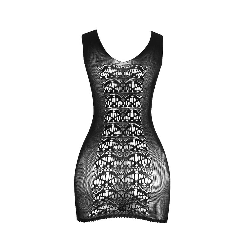 SUBBLIME - 952167 SHORT ELASTIC FISHNET BODYSTOCKING BLACK ONE SIZE