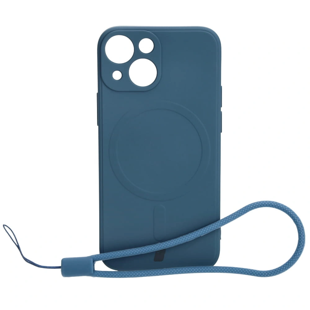Bizon Case Silicone MagSafe Sq Apple iPhone 13 Mini navy blue