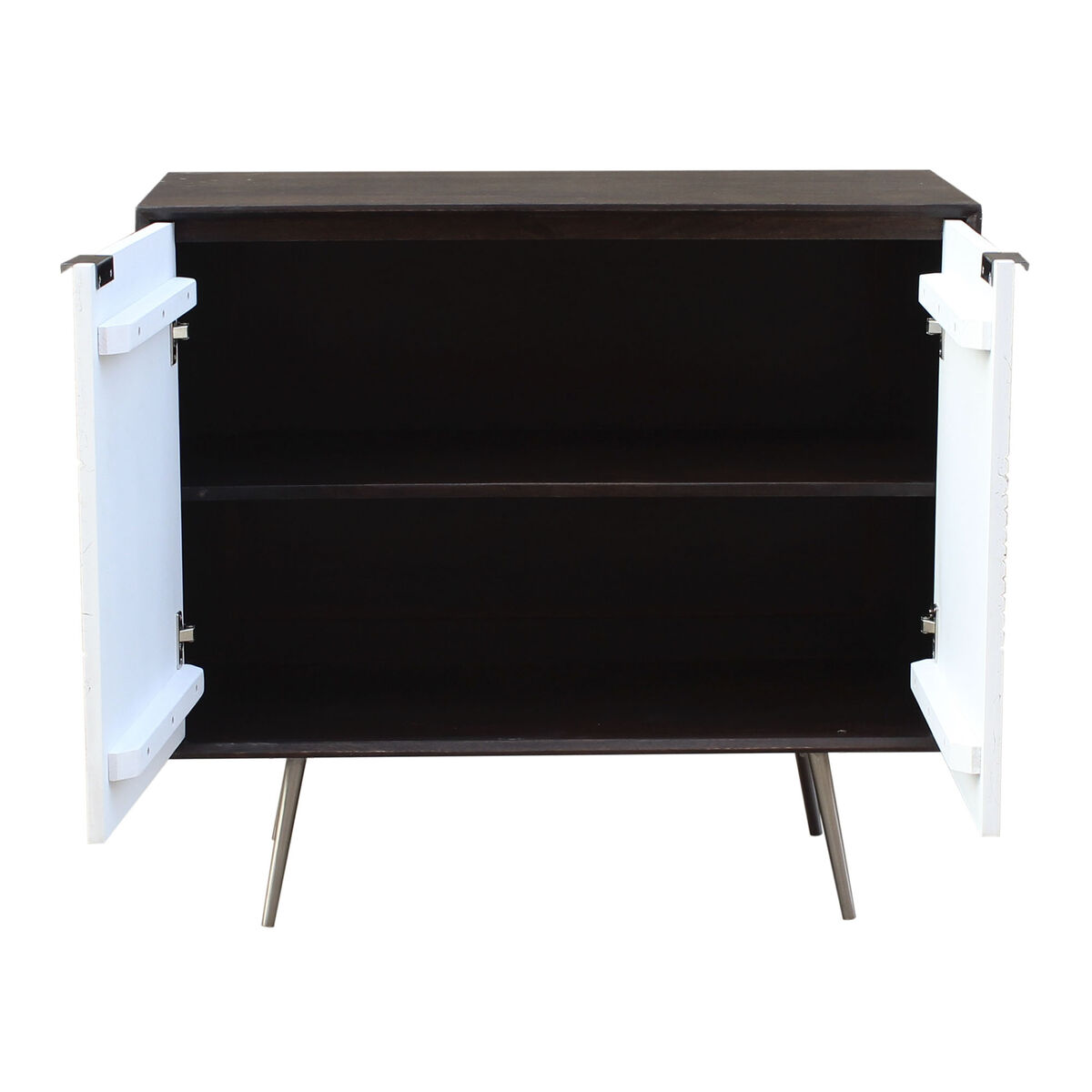 Sideboard DKD Home Decor Brown White 90 x 43 x 80 cm Metal Mango wood