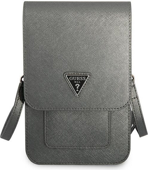 Guess GUWBSATMGR grey Saffiano Triangle