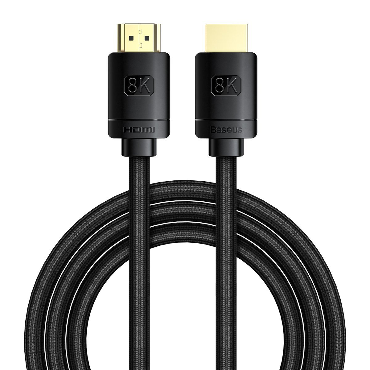 Baseus High Definition Series Cable HDMI 2.1, 8K 60Hz, 3D, HDR, 48Gbps, 2m (black)