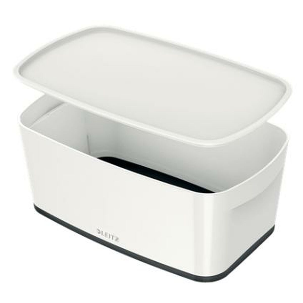 Storage Box with Lid Leitz MyBox WOW Black White ABS (31,8 x 12,8 x 19,1 cm)