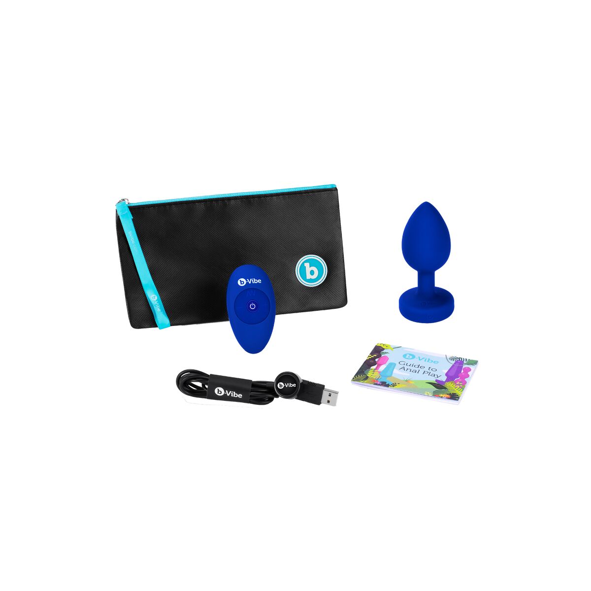 Vibrator B-Vibe Vibrating Jewel Navy Blue L/XL Vibrator B-Vibe Vibrating Jewel Navy Blue L/XL