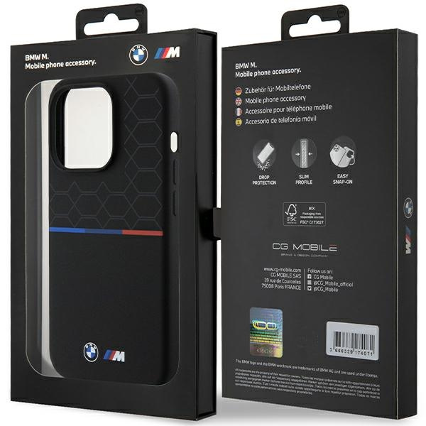 BMW BMHMP15L22SMPK Apple iPhone 15 Pro hardcase M Silicone Pattern MagSafe black