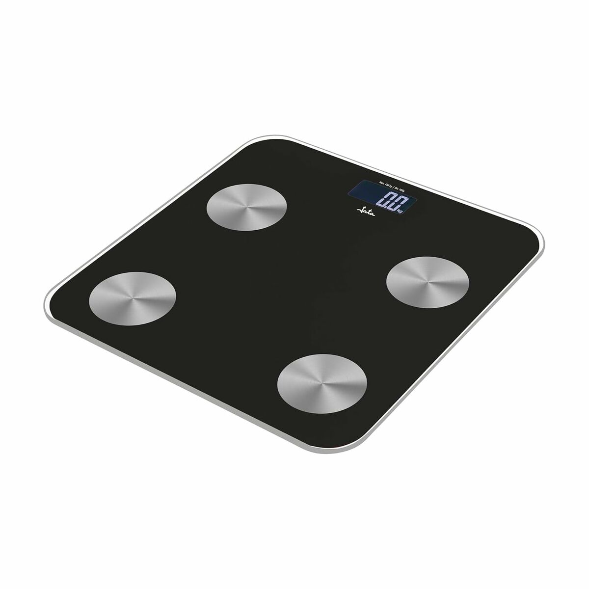 Digital Bathroom Scales JATA HBAS1155 Black Glass Tempered Glass 180 kg Digital Bathroom Scales JATA HBAS1155 Black Glass Tempered Glass 180 kg