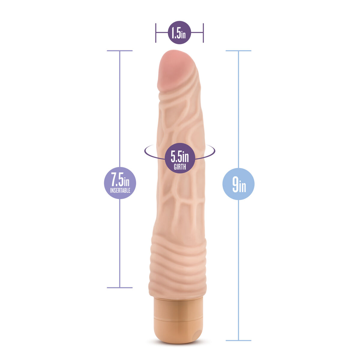 Realistic Vibrator Blush Dr Skin