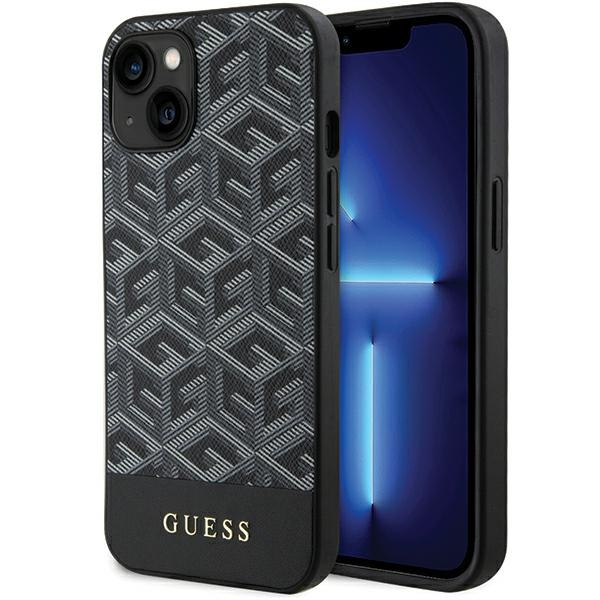 Guess GUHMP15SHGCFSEK Apple iPhone 15 / 14 / 13 hardcase GCube Stripes MagSafe black