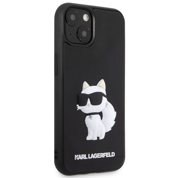 Karl Lagerfeld KLHCP14M3DRKHNK Apple iPhone 14 Plus / 15 Plus hardcase Rubber Choupette 3D black