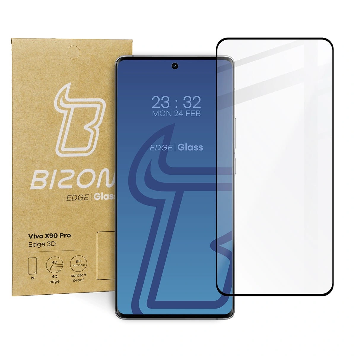 BIZON Glass Edge 3D Vivo X90 Pro