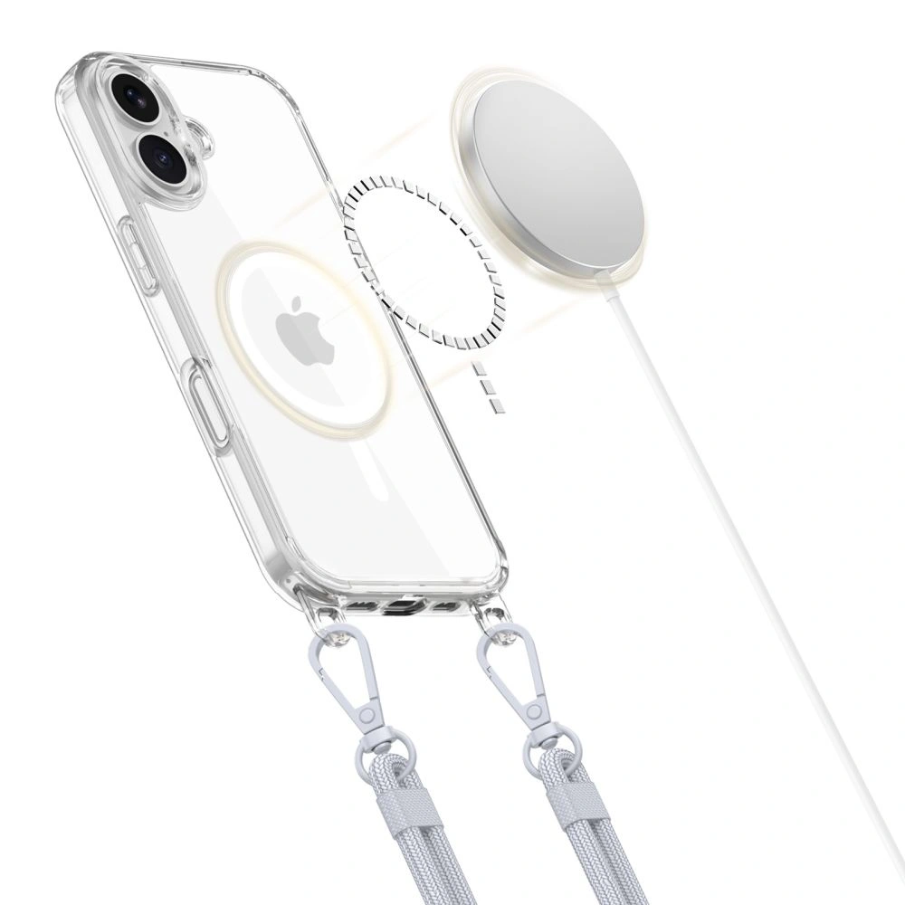 Tech-Protect Flexair Chain MagSafe Apple iPhone 16 Grey & Pink