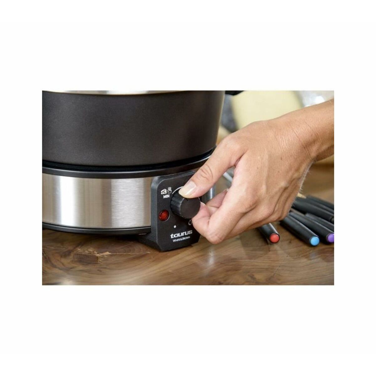Fondue Taurus FF2 Black Silver 1000 W Fondue Taurus FF2 Black Silver 1000 W