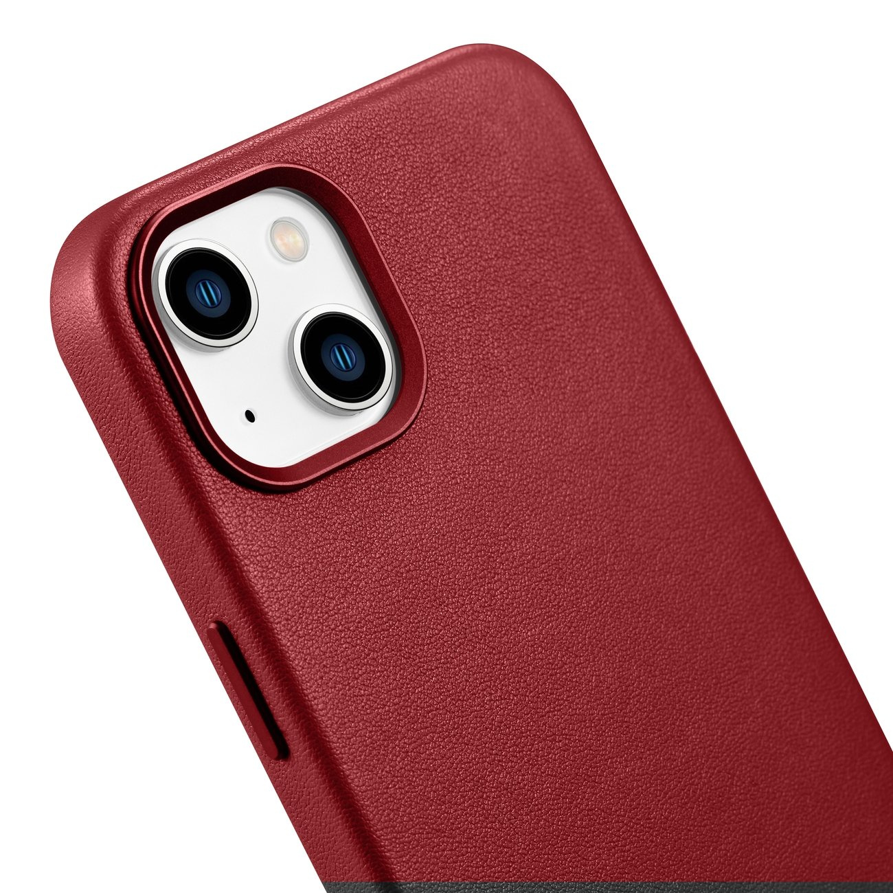iCarer Case Leather MagSafe Apple iPhone 14 Plus red
