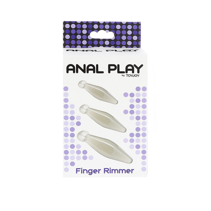 TOYJOY - ANAL PLAY 3-PIECE TRANSPARENT FINGER RIMMER