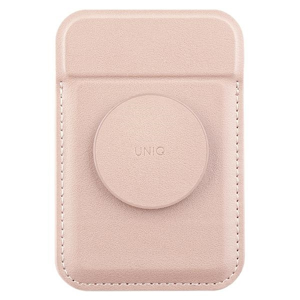 UNIQ Flixa magnetic card wallet with MagSafe blush pink 