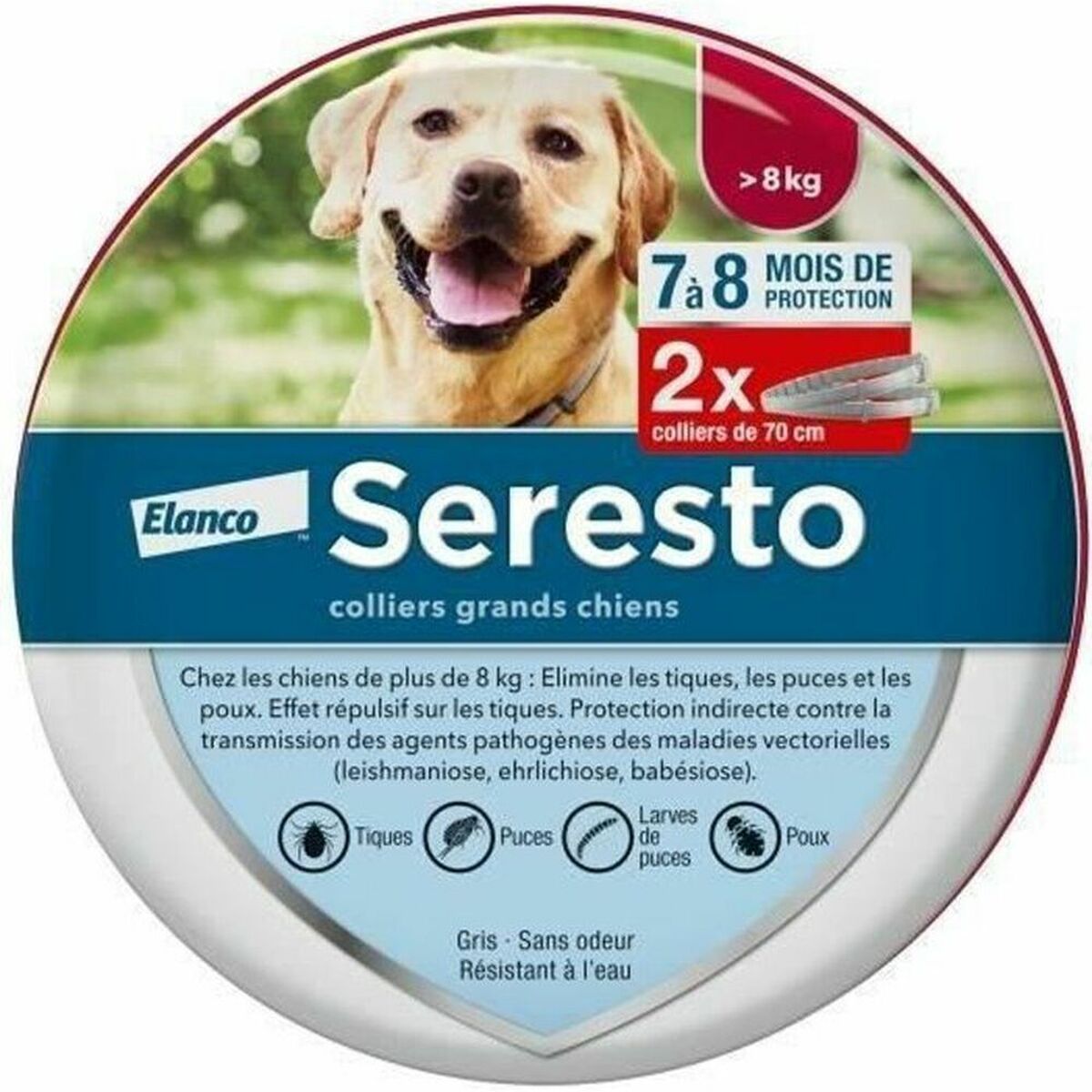 Anti-parasite collar Seresto 70 cm 2 Sztuk