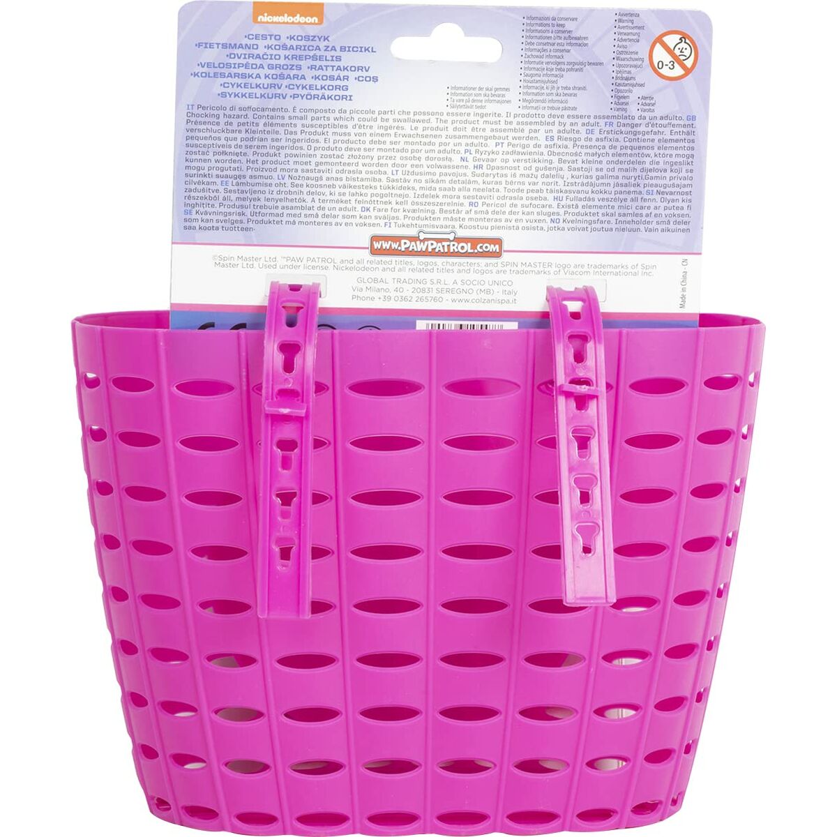 Children's Bike Basket The Paw Patrol CZ10547 Pink