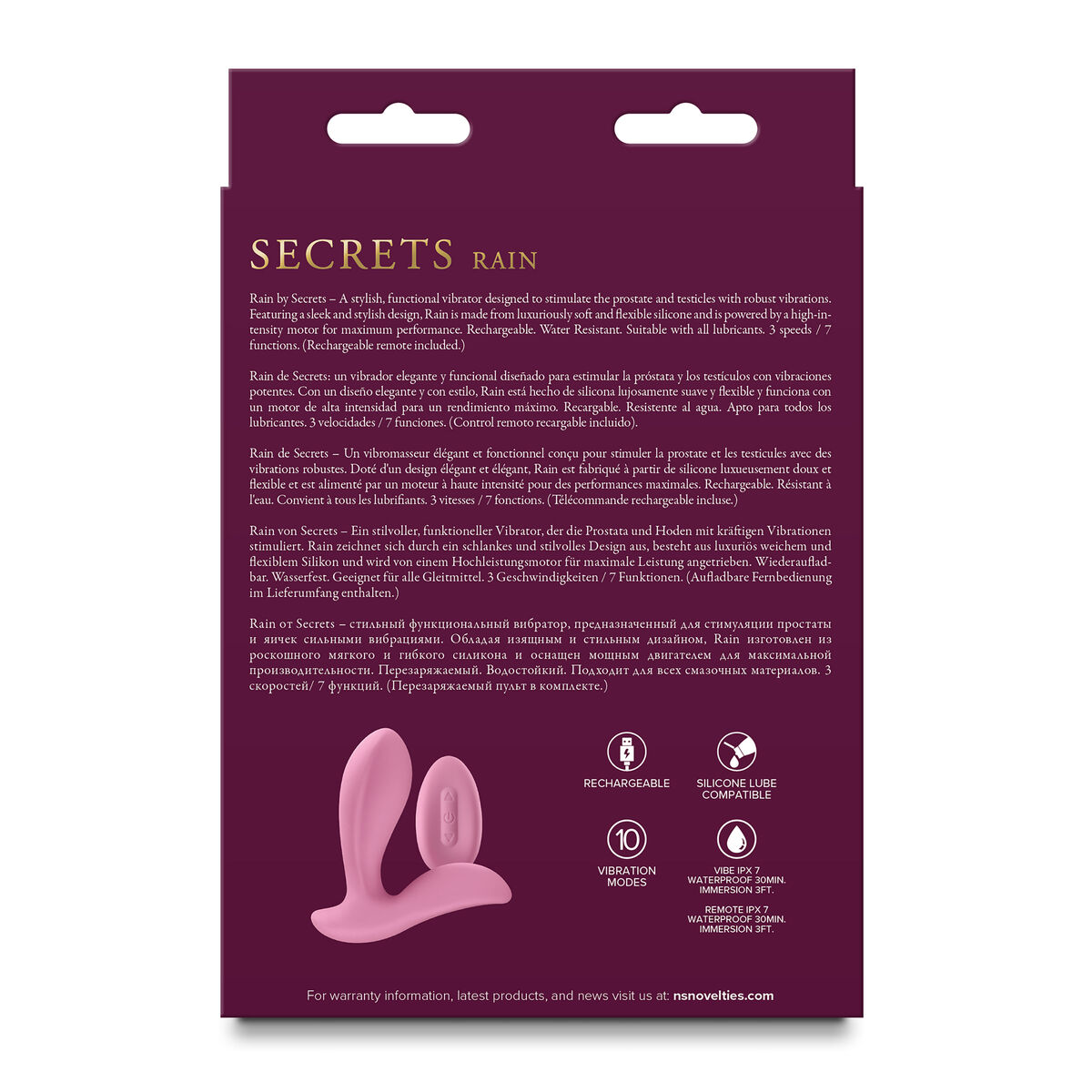Anal Vibrator NS Novelties Secrets Blue