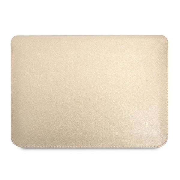 Guess Sleeve GUCS14PSATLE 13/14 inch beige Saffiano Triangle Logo