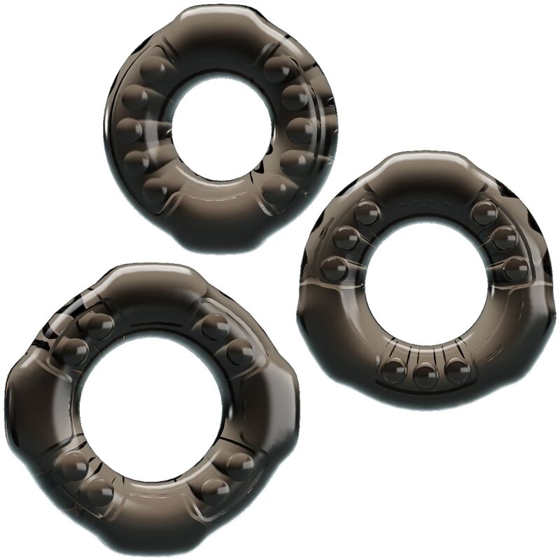 COCK RINGS YVONNE THREE PENIS RINGS SET