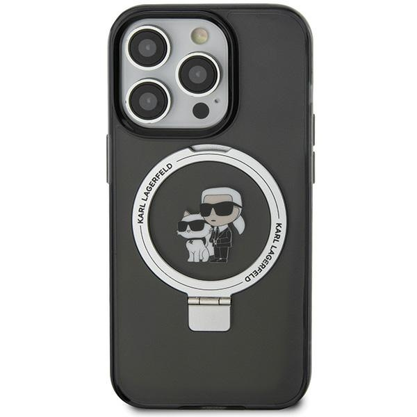 Karl Lagerfeld KLHMN61HMRSKCK Apple iPhone XR / 11 hardcase Ring Stand Karl&Choupettte MagSafe black