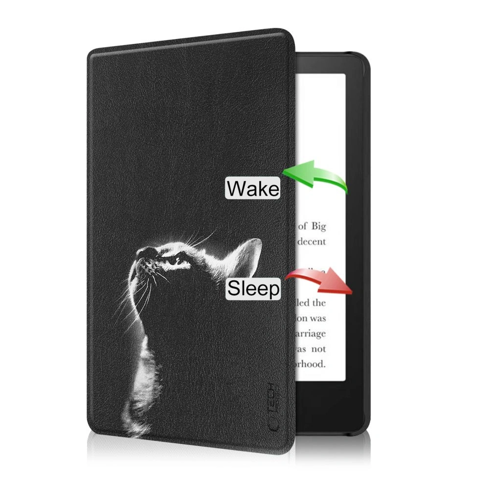 Tech-Protect SmartCase Kindle 11 / 12 2022 / 2024 Black Cat