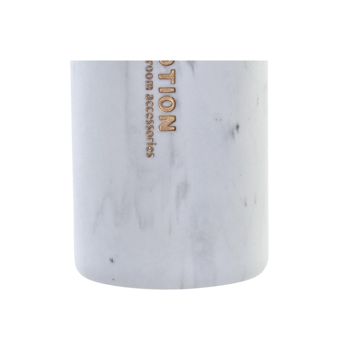 Dozownik mydła DKD Home Decor Marmur Biały Naturalny Żywica Guma naturalna Plastikowy