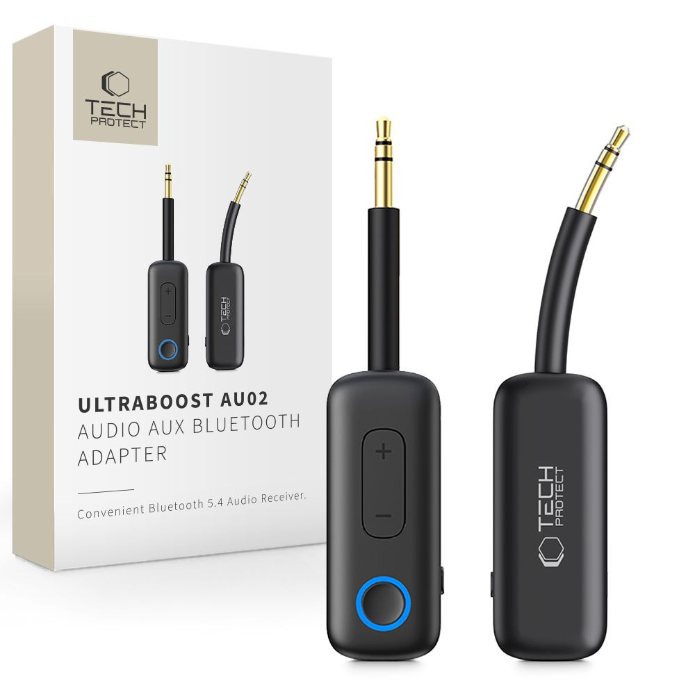 Adapter Tech-Protect Ultraboost AU02 Audio Adapter AUX Bluetooth 5.4 Black