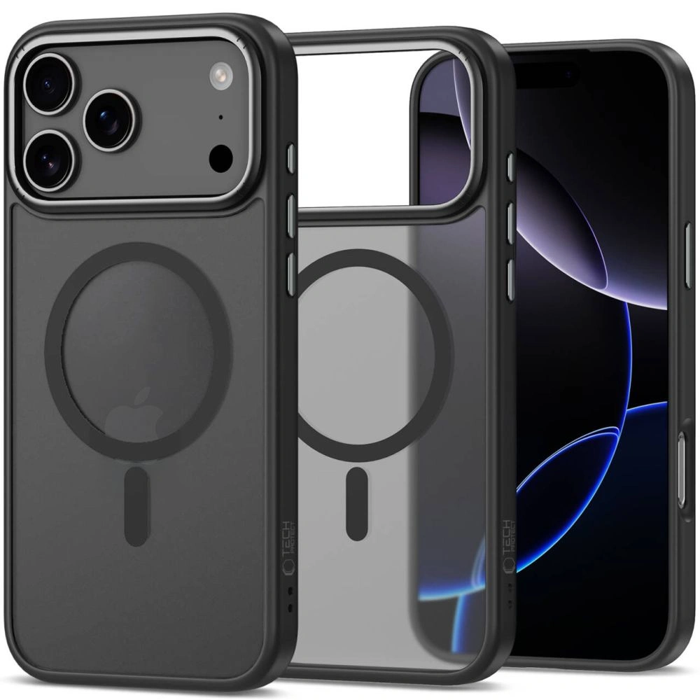 Etui Tech-Protect CamEdge MagSafe do Apple iPhone 17 Pro Matte Black/gunmetal