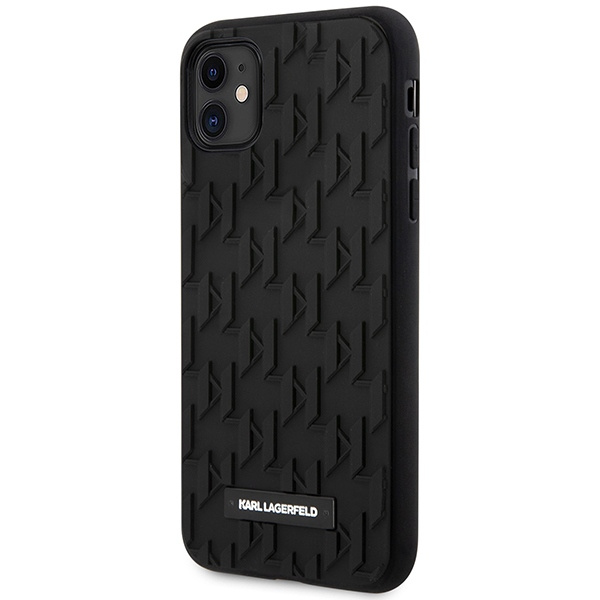 Karl Lagerfeld KLHCN61RUPKLPK Apple iPhone 11/XR hardcase black 3D Monogram