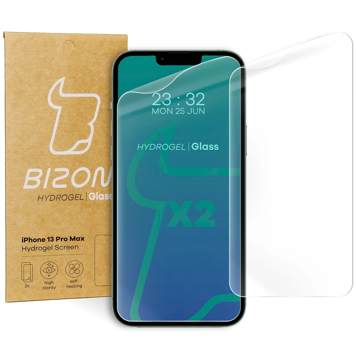 Bizon Glass Hydrogel Apple iPhone 13 Pro Max [2 PACK]