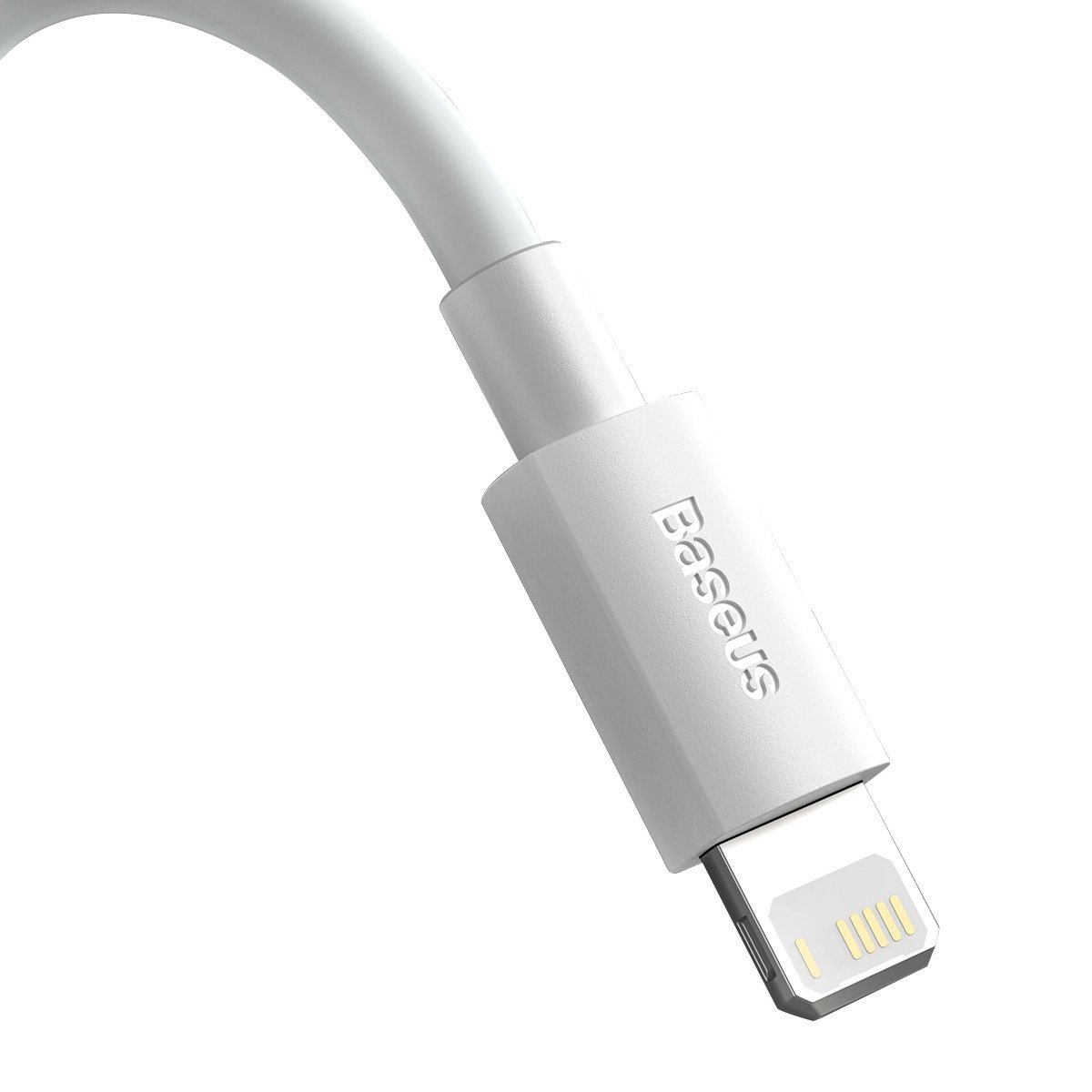 Baseus Simple Wisdom USB-A/Lightning Cable 2.4A, 1.5m (white) [2 PACK]
