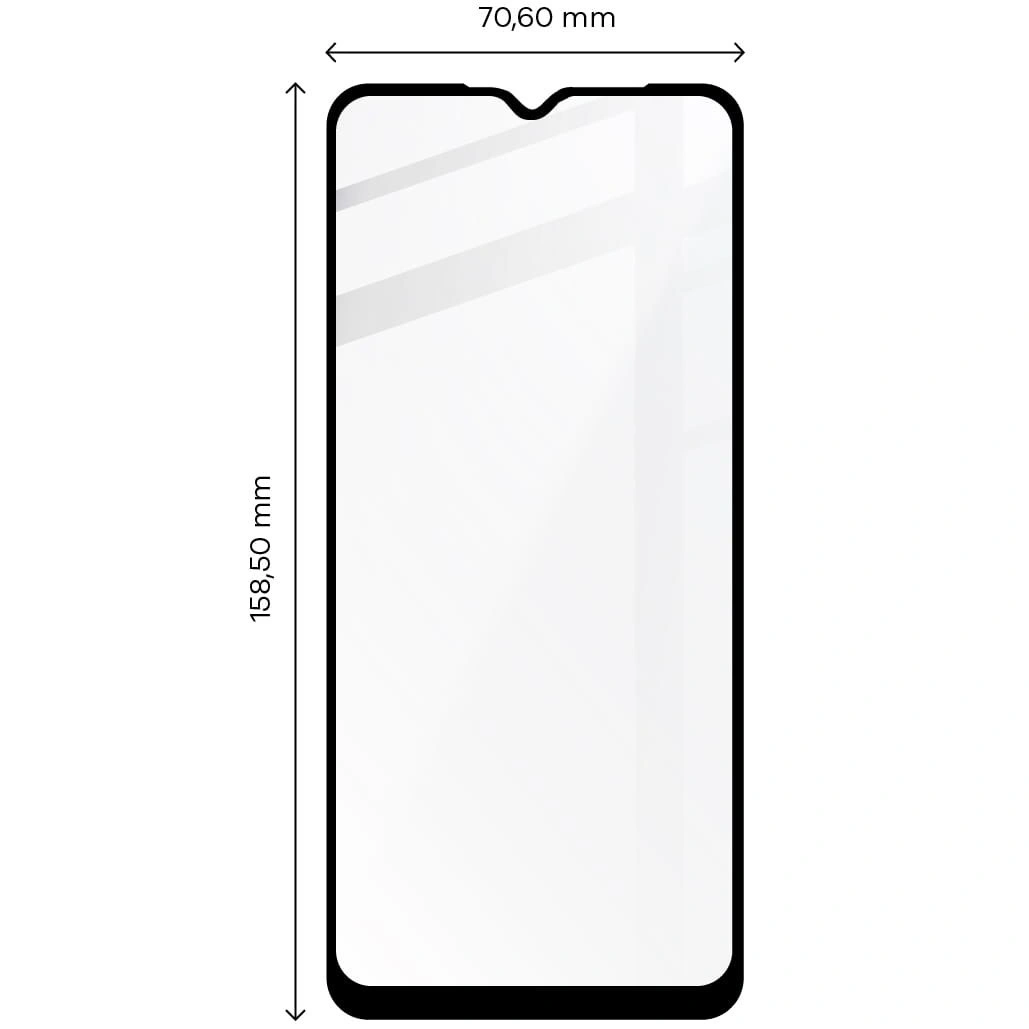 Bizon Glass Edge Moto E7 Power / E7i Power black