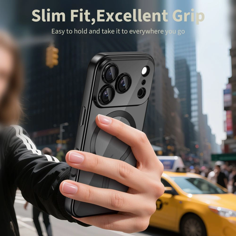 Etui Tech-Protect MagFlex MagSafe do Apple iPhone 17 Pro Shiny Black